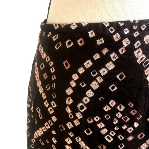 Magazine Brown Print Wrap Maxi Skirt​​ - Picture 2 of 2